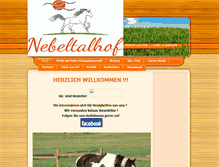 Tablet Screenshot of nebeltalhof.de